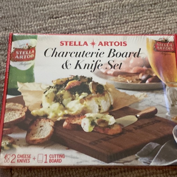 Stella Artois Charcuterie board and cheese knife set - Picture 2 of 3
